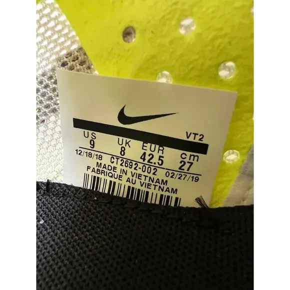 Nike React ISPA Sneakers Platinum Volt Running Shoes CT2692 002 Men's Size 9 - Picture 3 of 12